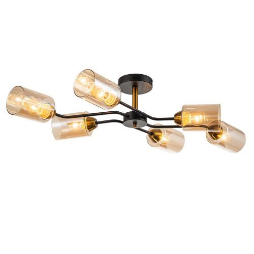 Потолочная люстра Escada Vertigo 1131/6P Black/Gold Потолочная люстра Escada Vertigo 1131/6P Black/Gold