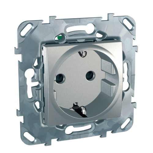 Розетка Schneider Electric Unica Top с/з со шторками MGU5.057.30ZD Розетка Schneider Electric Unica Top с/з со шторками MGU5.057.30ZD