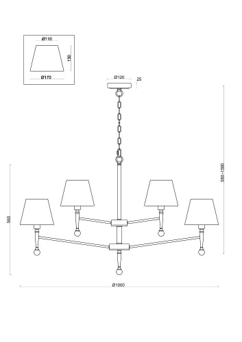 Подвесная люстра Freya Rosemary FR5190PL-12BS Подвесная люстра Freya Rosemary FR5190PL-12BS