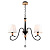 Подвесная люстра Seven Fires Shanita WD3590/3P-BK-WT