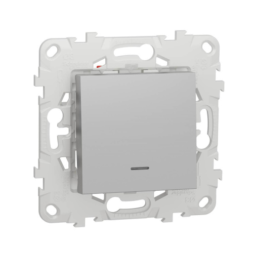 Переключатель одноклавишный перекрестный с подсветкой Schneider Electric Unica New NU520530N Переключатель одноклавишный перекрестный с подсветкой Schneider Electric Unica New NU520530N