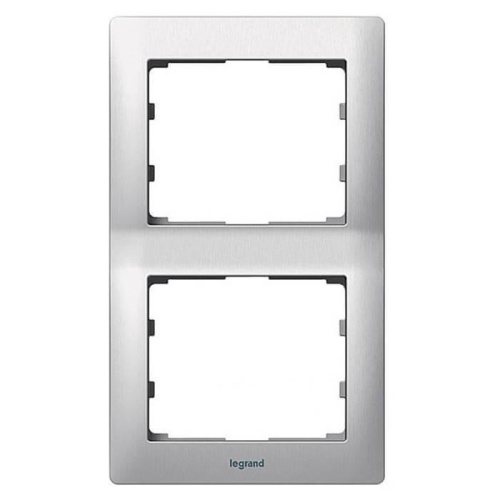 Рамка 2-постовая Legrand Galea Life тертый алюминий 771956 Рамка 2-постовая Legrand Galea Life тертый алюминий 771956