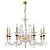 Подвесная люстра Crystal Lux Catarina SP8 Gold/Transparent-Cognac