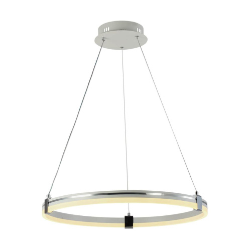Подвесная светодиодная люстра Profit Light 6043/1 WHT+CHR Подвесная светодиодная люстра Profit Light 6043/1 WHT+CHR
