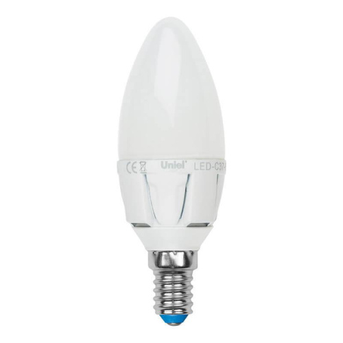 Лампа светодиодная Uniel E14 7W 3000K матовая LED-C37 7W/WW/E14/FR PLP01WH Набор из 5штук UL-00008089 Лампа светодиодная Uniel E14 7W 3000K матовая LED-C37 7W/WW/E14/FR PLP01WH Набор из 5штук UL-00008089