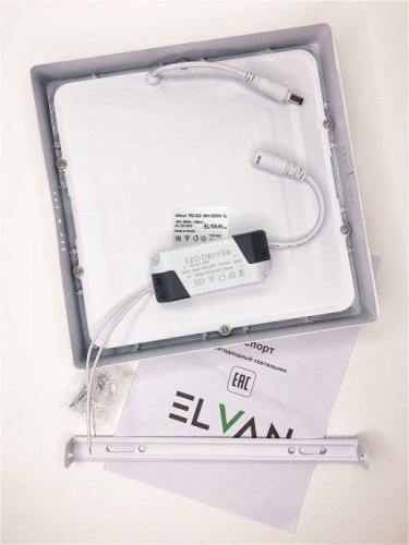 Настенно-потолочный светодиодный светильник Elvan NLS-702SQ-18W-WH-Wh Настенно-потолочный светодиодный светильник Elvan NLS-702SQ-18W-WH-Wh