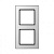 Рамка 2-постовая Jung A creation стекло белое AC582GLWW