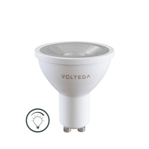 Лампа светодиодная Voltega GU10 6W 2800К прозрачная VG2-S1GU10warm6W-D 7108 Лампа светодиодная Voltega GU10 6W 2800К прозрачная VG2-S1GU10warm6W-D 7108