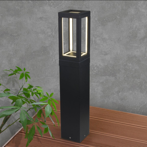 Уличный светодиодный светильник Elektrostandard Frame 1529 Techno Led черный a051859 Уличный светодиодный светильник Elektrostandard Frame 1529 Techno Led черный a051859