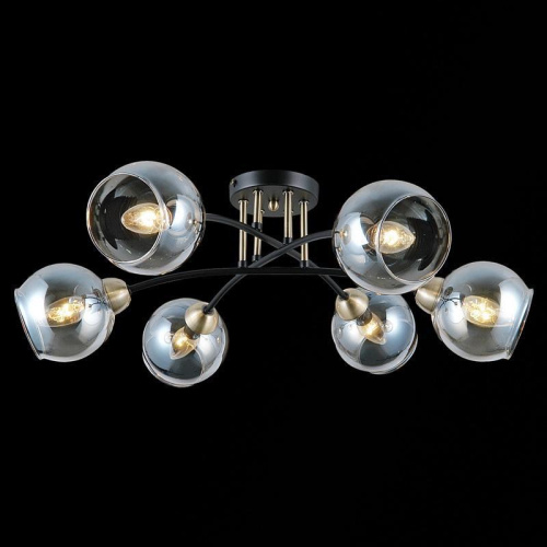 Потолочная люстра Illumico IL9712-6CSQ-79 BK AB Потолочная люстра Illumico IL9712-6CSQ-79 BK AB