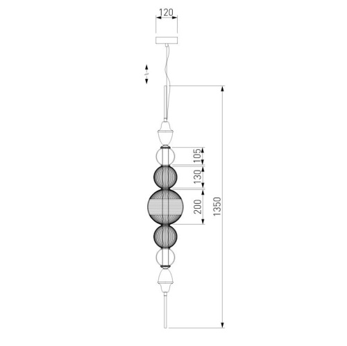 Подвесной светодиодный светильник Bogates Euphoria 436/5 Подвесной светодиодный светильник Bogates Euphoria 436/5