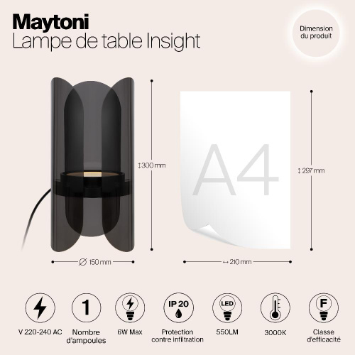 Настольный светильник Maytoni MOD416TL-L6BR3K Настольный светильник Maytoni MOD416TL-L6BR3K
