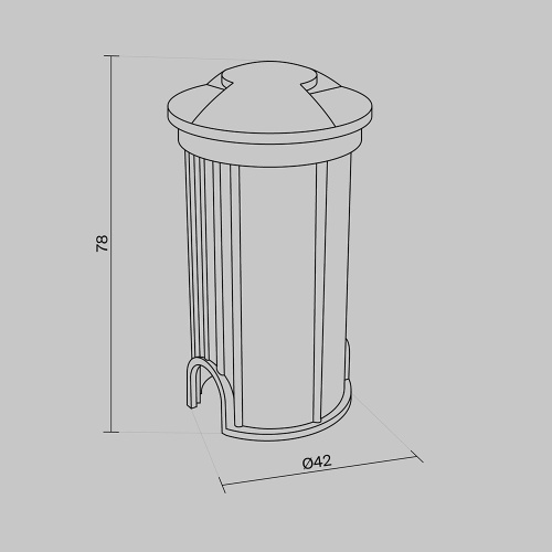 Встраиваемый светильник Outdoor O044DL-L1S3K1 Встраиваемый светильник Outdoor O044DL-L1S3K1