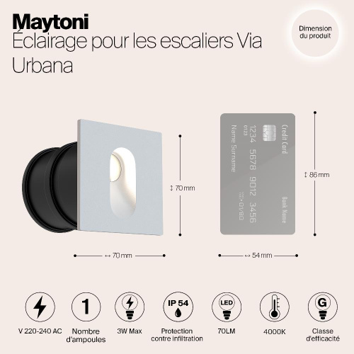 Уличный светодиодный светильник Maytoni Via Urbana O022-L3W Уличный светодиодный светильник Maytoni Via Urbana O022-L3W