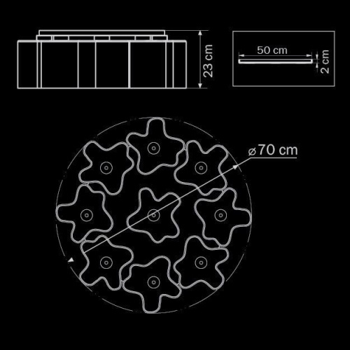 Потолочная люстра Lightstar Nubi Ondoso 802091 Потолочная люстра Lightstar Nubi Ondoso 802091