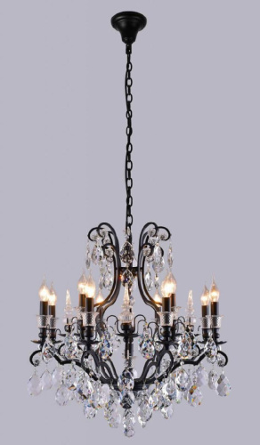 Подвесная люстра Crystal Lux Magnifico SP13 Black/Transparent