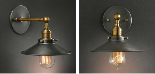 Бра Cone 20Th C.factory Filament By Imperiumloft Бра Cone 20Th C.factory Filament By Imperiumloft