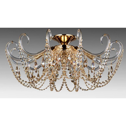 Потолочная люстра Crystal Lux Imperia PL6 Gold/Amber Потолочная люстра Crystal Lux Imperia PL6 Gold/Amber