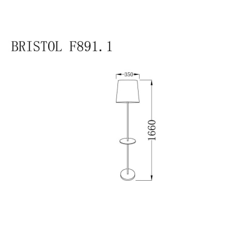 Торшер Lucia Tucci Bristol F891.1 Торшер Lucia Tucci Bristol F891.1