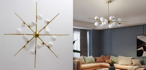 Люстра Cherry Bomb 16 Balls Gold By Imperiumloft Люстра Cherry Bomb 16 Balls Gold By Imperiumloft