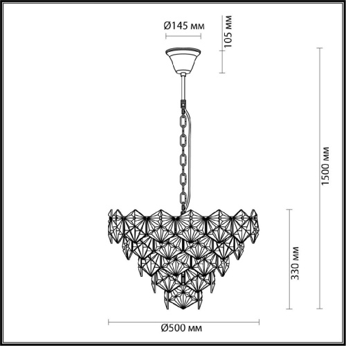 Подвесной светильник Odeon Light Modern Talerti 4923/7 Подвесной светильник Odeon Light Modern Talerti 4923/7