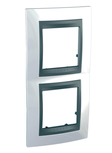 Рамка 2-постовая вертикальная Schneider Electric Unica Top MGU66.004V.292 Рамка 2-постовая вертикальная Schneider Electric Unica Top MGU66.004V.292