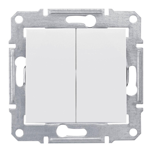 Выключатель двухклавишный Schneider Electric Sedna IP44 10A 250V SDN0300421 Выключатель двухклавишный Schneider Electric Sedna IP44 10A 250V SDN0300421