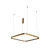 Подвесной светодиодный светильник Italline IT013-6031 gold 3000K