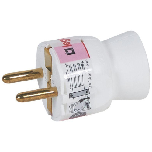 Вилка 2К+3 Legrand Helium 050187 Вилка 2К+3 Legrand Helium 050187