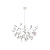 Подвесная светодиодная люстра Crystal Lux Evita SP63 White/Transparent