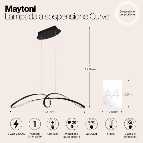 Подвесной светильник Maytoni MOD156PL-L52B4K Подвесной светильник Maytoni MOD156PL-L52B4K