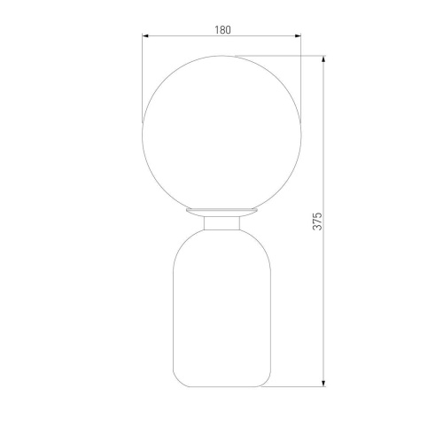 Настольная лампа Eurosvet Оптима Bubble 01197/1 черный жемчуг Настольная лампа Eurosvet Оптима Bubble 01197/1 черный жемчуг