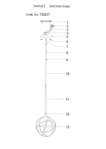 Подвесной светильник Lightstar Gabbia 732417 Подвесной светильник Lightstar Gabbia 732417