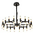 Подвесная люстра Lumina Deco Richmond LDP 6035-36 BK+GD