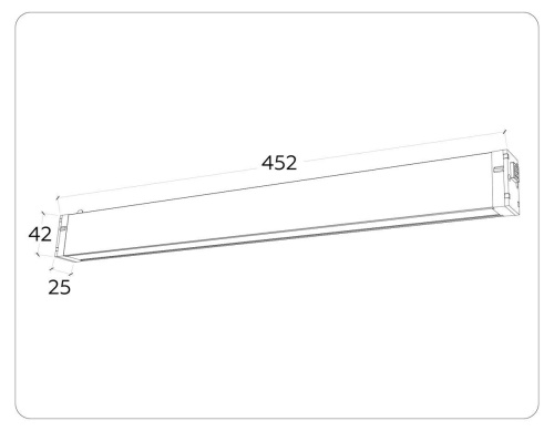 Трековый светодиодный светильник Ambrella Light Track System Magnetic 220V GL1281 Трековый светодиодный светильник Ambrella Light Track System Magnetic 220V GL1281