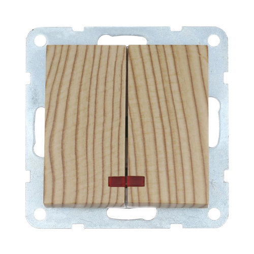 Выключатель LK Studio 2-кл., с индикаторами (схема 5L) 16 A, 250 B (сосна) LK60 861225-1 Выключатель LK Studio 2-кл., с индикаторами (схема 5L) 16 A, 250 B (сосна) LK60 861225-1