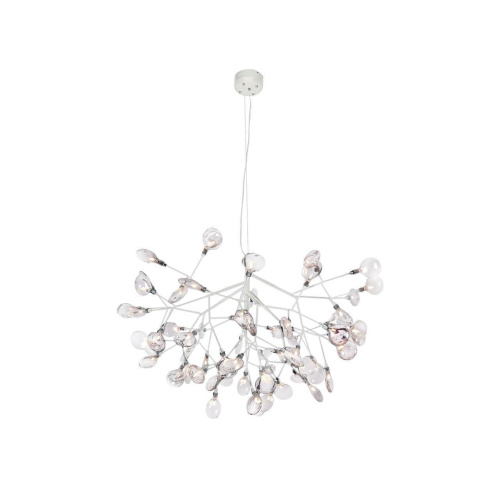Подвесная светодиодная люстра Crystal Lux Evita SP63 White/Transparent Подвесная светодиодная люстра Crystal Lux Evita SP63 White/Transparent