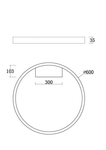 Потолочный светодиодный светильник Maytoni Rim MOD058CL-L35BS4K Потолочный светодиодный светильник Maytoni Rim MOD058CL-L35BS4K