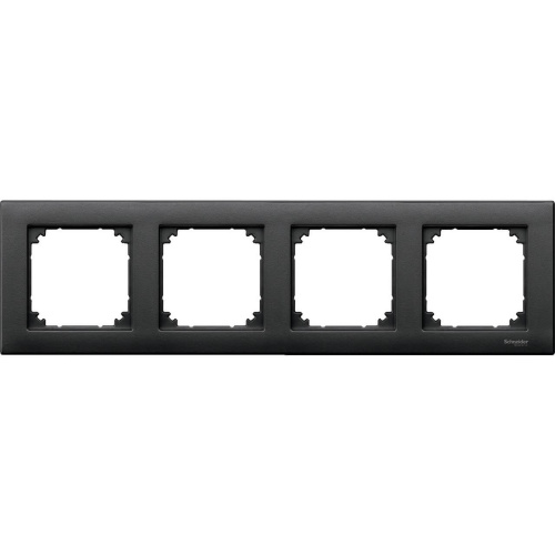 Рамка 4-постовая Schneider Electric Merten System M MTN486414 Рамка 4-постовая Schneider Electric Merten System M MTN486414