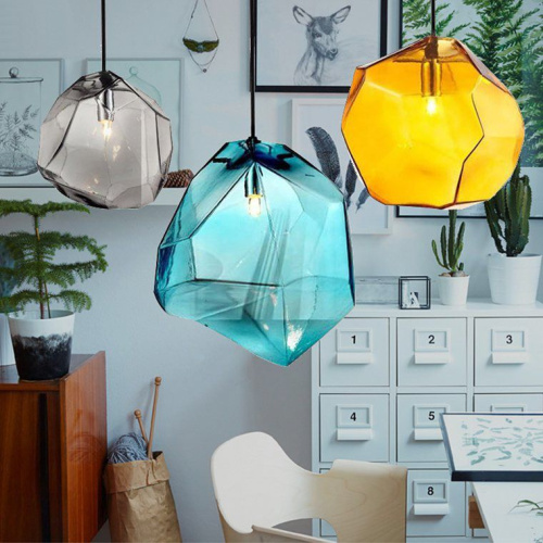 Подвесной Светильник Color Ice Cube Pendant Jevio 1 Янтарный By Imperiumloft Подвесной Светильник Color Ice Cube Pendant Jevio 1 Янтарный By Imperiumloft