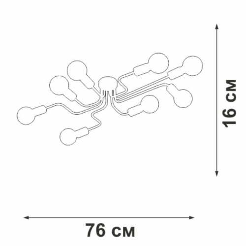 Потолочная люстра Vitaluce V4196-0/8PL Потолочная люстра Vitaluce V4196-0/8PL