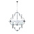 Подвесная люстра Lumina Deco Baltimore LDP 8020-6 CHR+WT