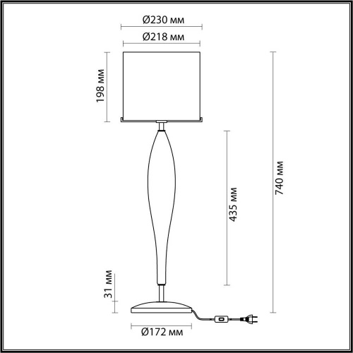 Настольная лампа Odeon Light Tower 4850/1T Настольная лампа Odeon Light Tower 4850/1T