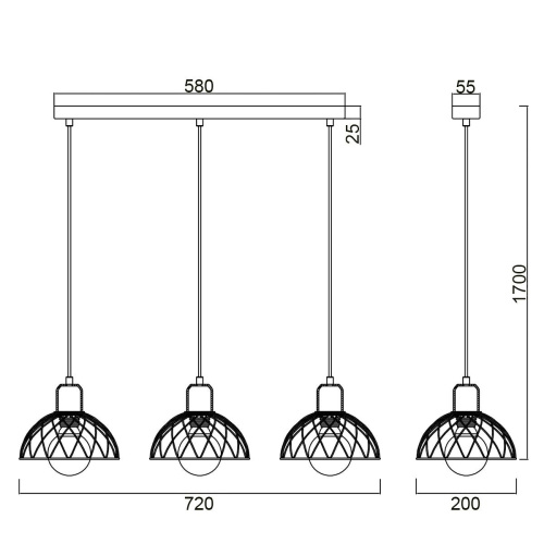 Подвесной светильник Vele Luce Folk VL6502P03 Подвесной светильник Vele Luce Folk VL6502P03