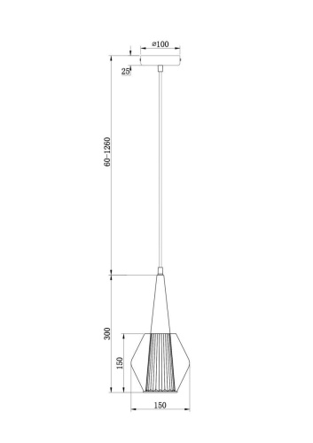 Подвесной светильник Freya Copita FR8007PL-01GB Подвесной светильник Freya Copita FR8007PL-01GB