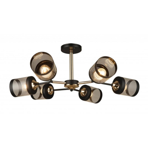 Потолочная люстра IMEX MD.3592-6-S-BK+FGD Потолочная люстра IMEX MD.3592-6-S-BK+FGD