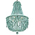 Люстра Chanteuse Chandelier Turquoise By Imperiumloft