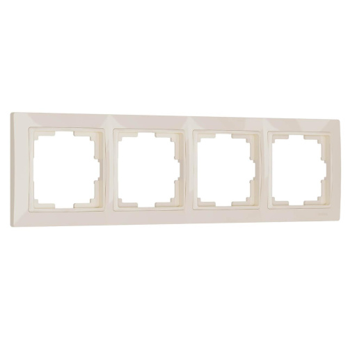 Рамка на 4 поста Werkel Snabb basic слоновая кость W0042003 4690389161438 Рамка на 4 поста Werkel Snabb basic слоновая кость W0042003 4690389161438