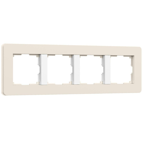 Рамка Werkel Split на 4 поста айвори/белый W0043066 4690389206092 Рамка Werkel Split на 4 поста айвори/белый W0043066 4690389206092
