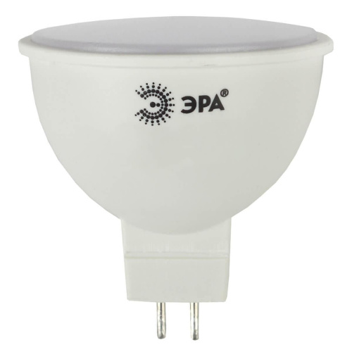 Лампа светодиодная ЭРА GU5.3 4W 2700K матовая LED MR16-4W-827-GU5.3 Лампа светодиодная ЭРА GU5.3 4W 2700K матовая LED MR16-4W-827-GU5.3